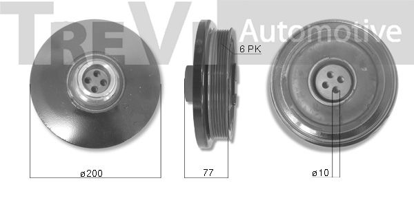 TREVI AUTOMOTIVE skriemulys, alkūninis velenas PC1281